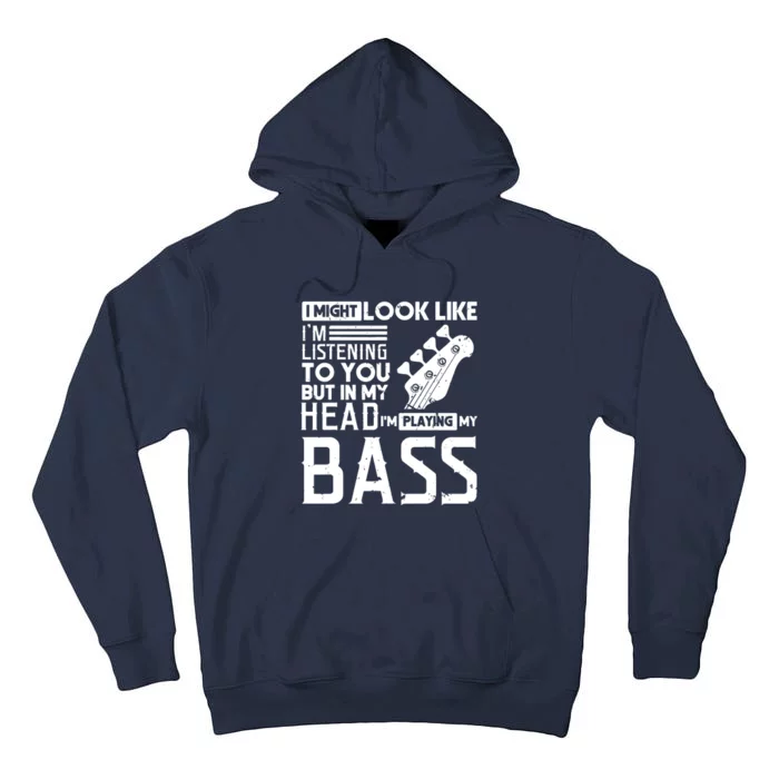 Bass Player Shirts Men Gift For Bass Guitar Player Bassist Tall Hoodie