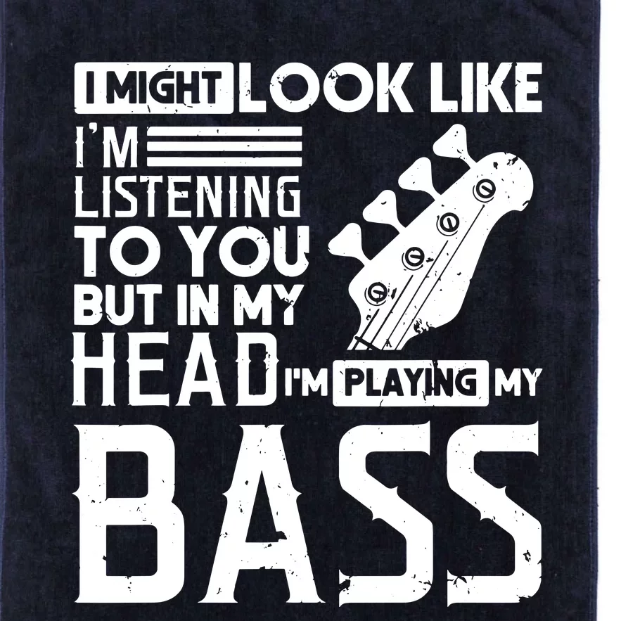 Bass Player Shirts Men Gift For Bass Guitar Player Bassist Platinum Collection Golf Towel