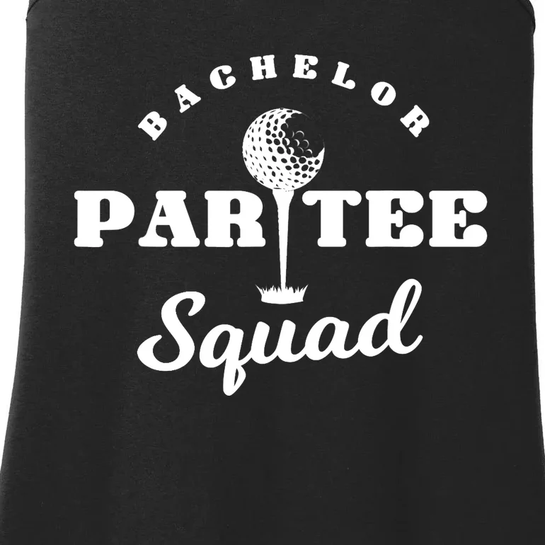 Bachelor Par-Tee Squad | Funny Golf Bachelor Party Pun Gift Ladies Essential Tank