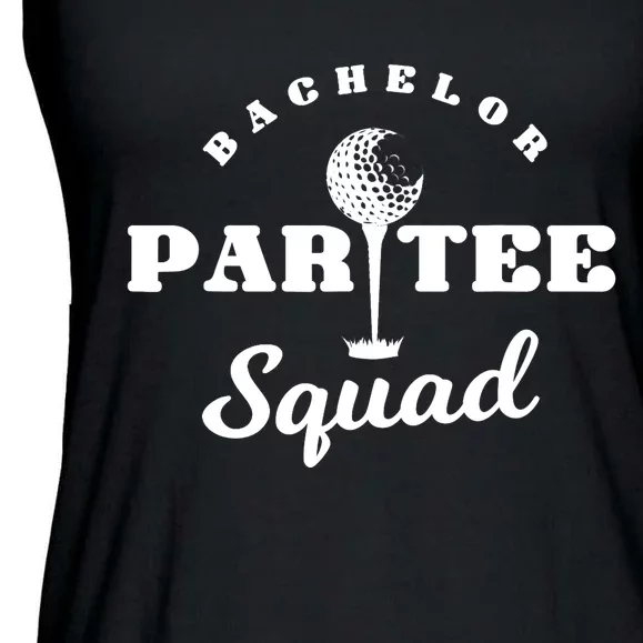 Bachelor Par-Tee Squad | Funny Golf Bachelor Party Pun Gift Ladies Essential Flowy Tank