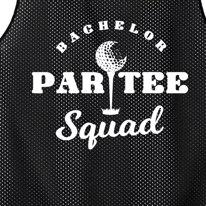 Bachelor Par-Tee Squad | Funny Golf Bachelor Party Pun Gift Mesh Reversible Basketball Jersey Tank