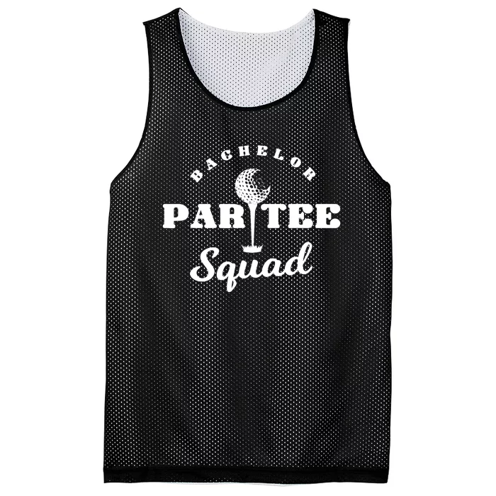 Bachelor Par-Tee Squad | Funny Golf Bachelor Party Pun Gift Mesh Reversible Basketball Jersey Tank