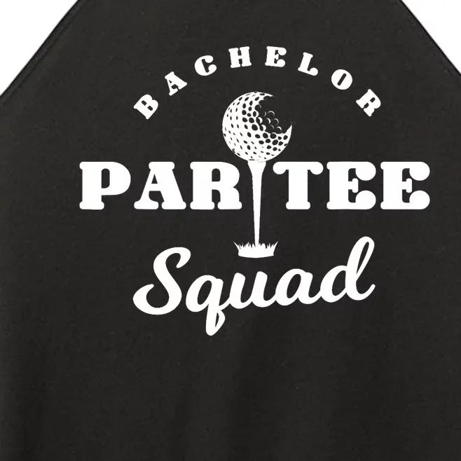 Bachelor Par-Tee Squad | Funny Golf Bachelor Party Pun Gift Women’s Perfect Tri Rocker Tank