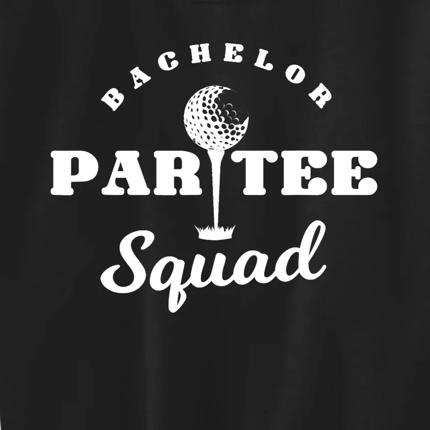 Bachelor Par-Tee Squad | Funny Golf Bachelor Party Pun Gift Kids Sweatshirt