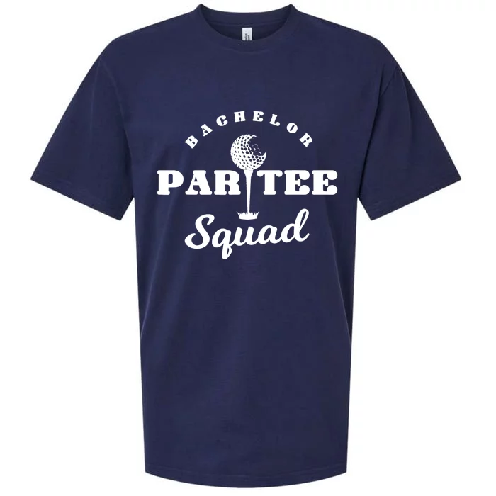 Bachelor Par-Tee Squad | Funny Golf Bachelor Party Pun Gift Sueded Cloud Jersey T-Shirt