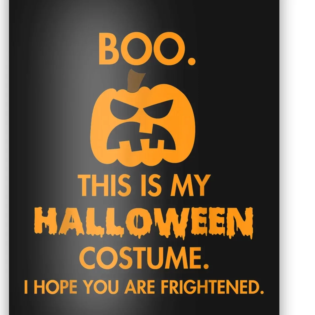 Boo Pumpkin Sarcastic Funny Halloween Costume Poster