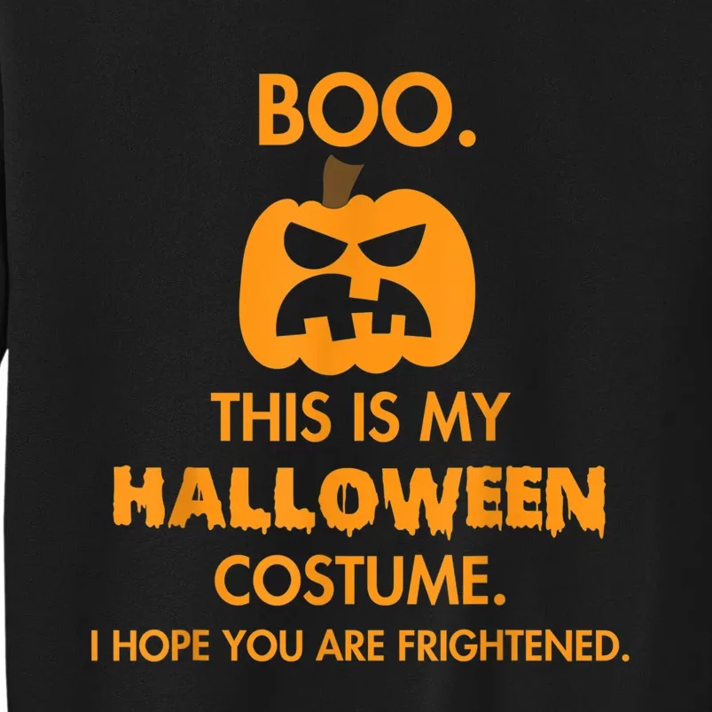 Boo Pumpkin Sarcastic Funny Halloween Costume Tall Sweatshirt