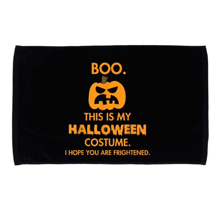 Boo Pumpkin Sarcastic Funny Halloween Costume Microfiber Hand Towel