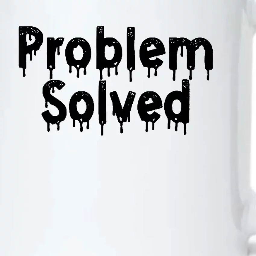 Bloody Problem Solved Halloween Scary Horror Print Effect Black Color Changing Mug