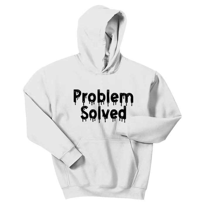 Bloody Problem Solved Halloween Scary Horror Print Effect Kids Hoodie