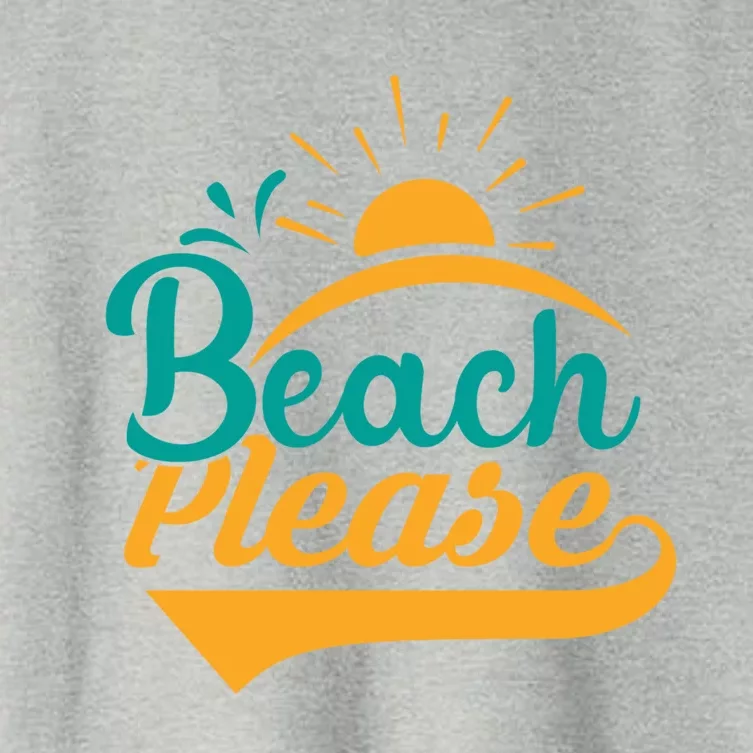 Beach Please Summer Sun Gift Women's Crop Top Tee