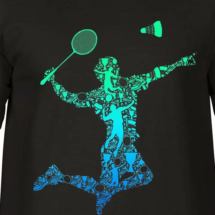 Badminton Player Shuttlecock Men Comfort Colors T-Shirt