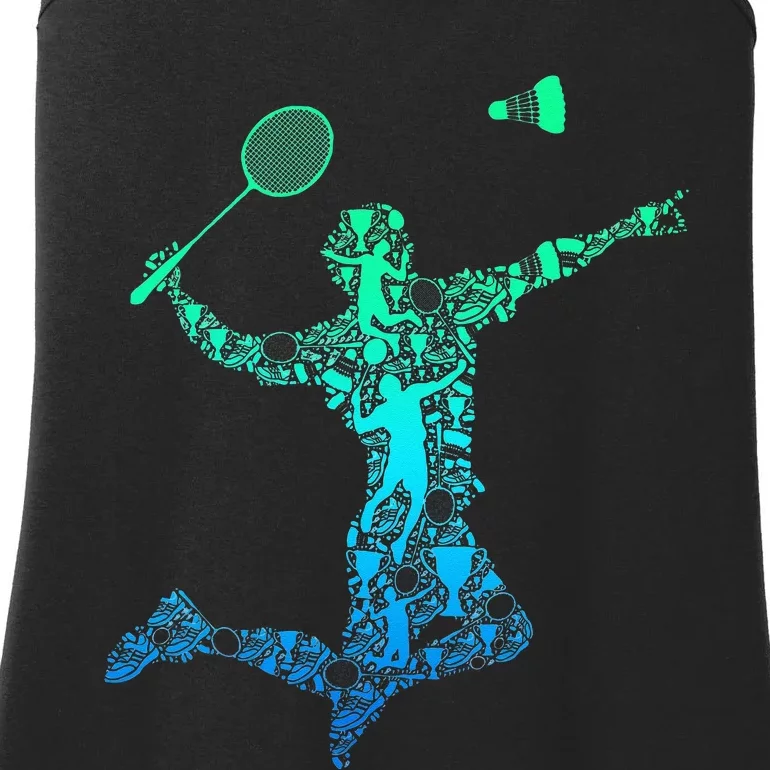 Badminton Player Shuttlecock Men Ladies Essential Tank