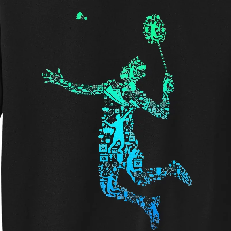 Badminton Player Shuttlecock Men Sweatshirt