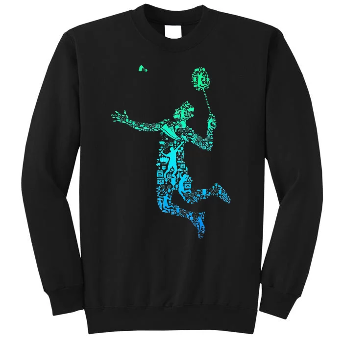 Badminton Player Shuttlecock Men Sweatshirt