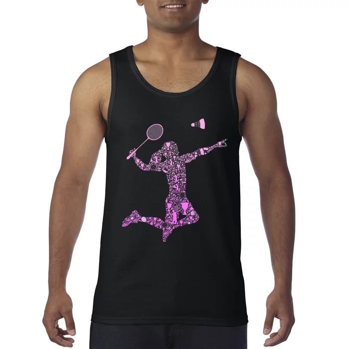 Badminton Player Shuttlecock Women Tank Top