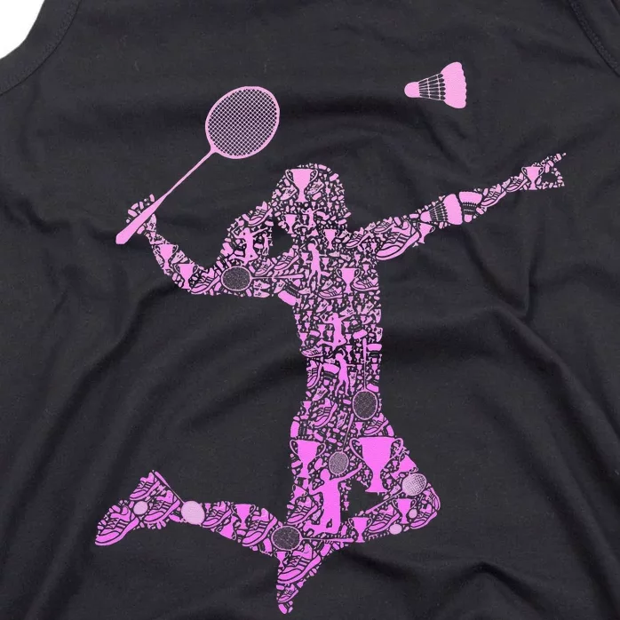 Badminton Player Shuttlecock Women Tank Top