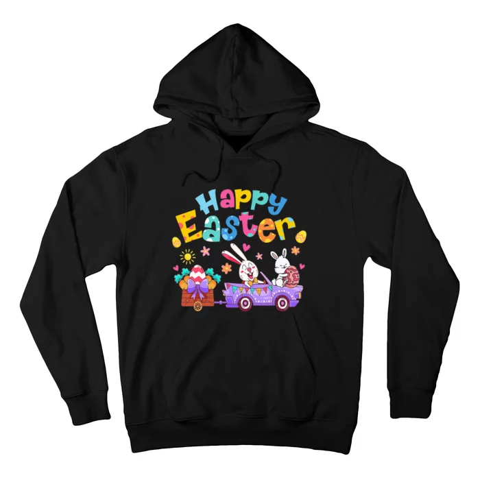 Bunny Pastel Spring Hunt Eggs Rabbit Easter Day Hoodie