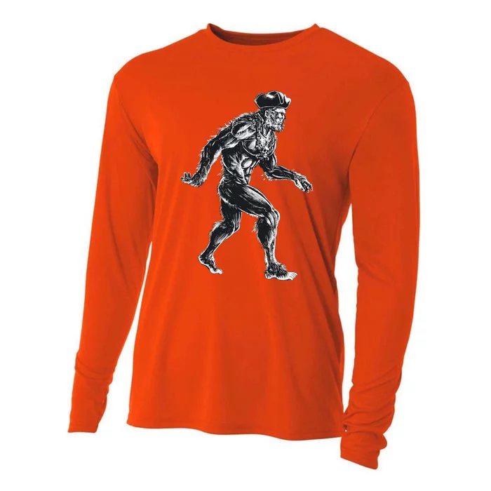 Bigfoot Pirate Sasquatch Big Foot Spooky For Halloween Cooling Performance Long Sleeve Crew