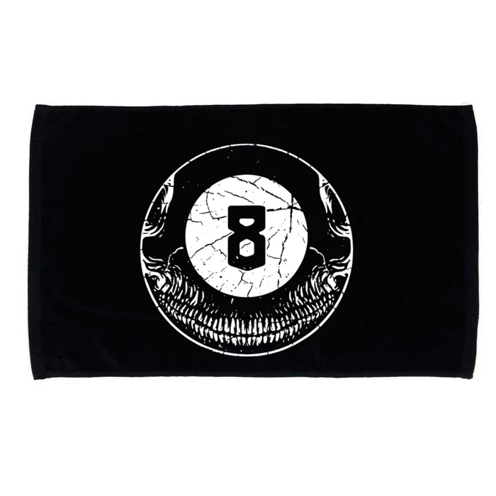 Billiard Pool Skull 8 Cool Microfiber Hand Towel