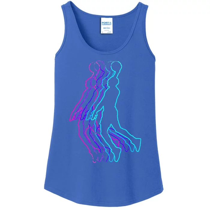 Basketball Player Slam Dunk Ladies Essential Tank