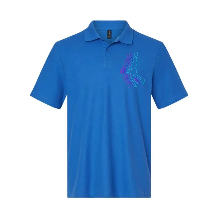 Basketball Player Slam Dunk Softstyle Adult Sport Polo