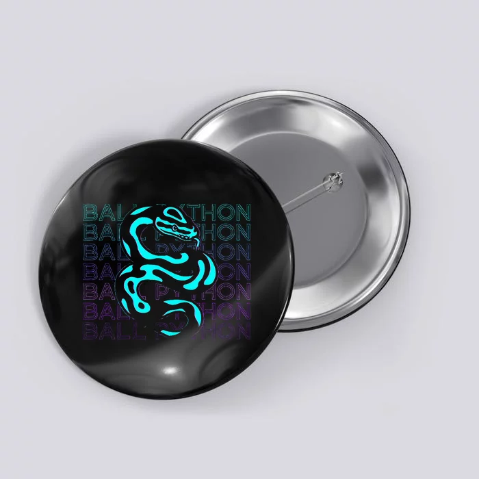 Ball Python Snake Retro Ball Python Button