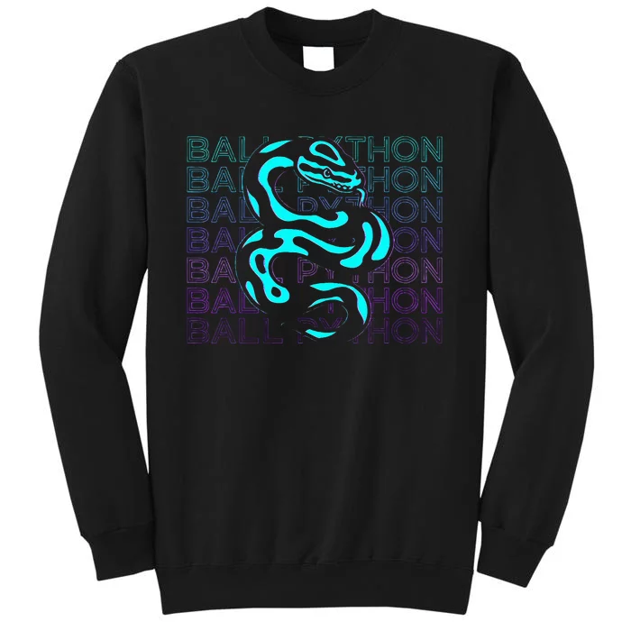 Ball Python Snake Retro Ball Python Tall Sweatshirt