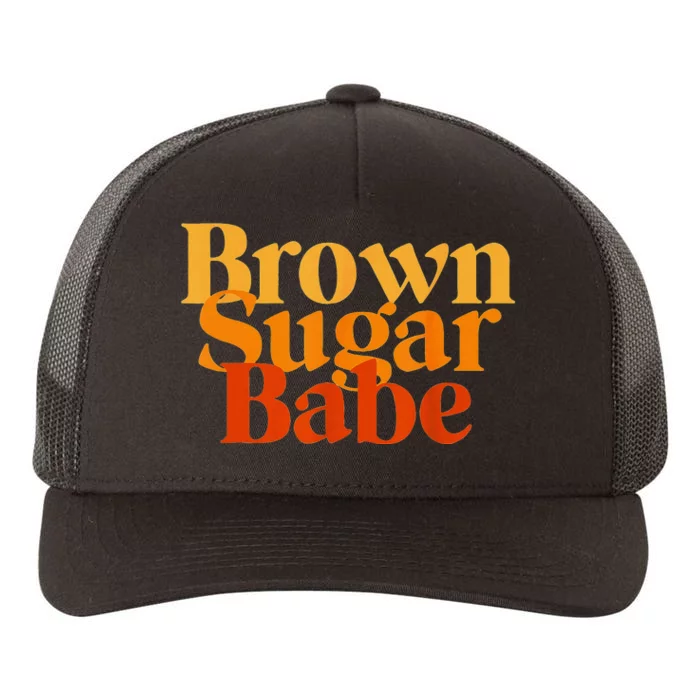 Brown Proud Sugar Babe Black Women African Pride Yupoong Adult 5-Panel Trucker Hat