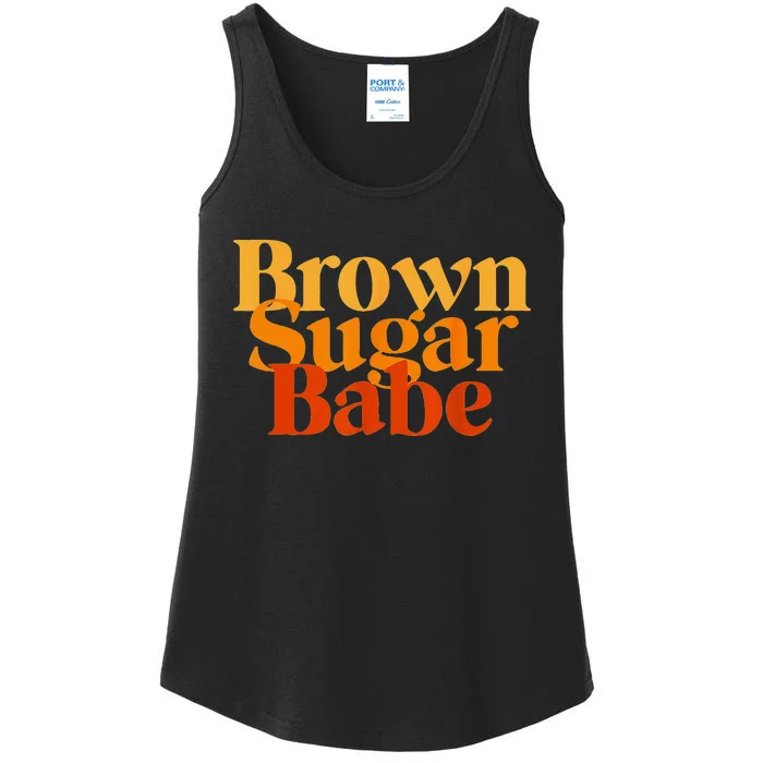 Brown Proud Sugar Babe Black Women African Pride Ladies Essential Tank