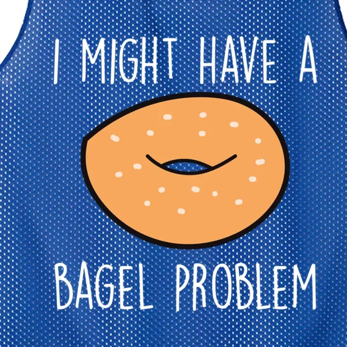 Bagel Problem Saying Bagels Funny Bagel Lover Baking Gift Mesh Reversible Basketball Jersey Tank