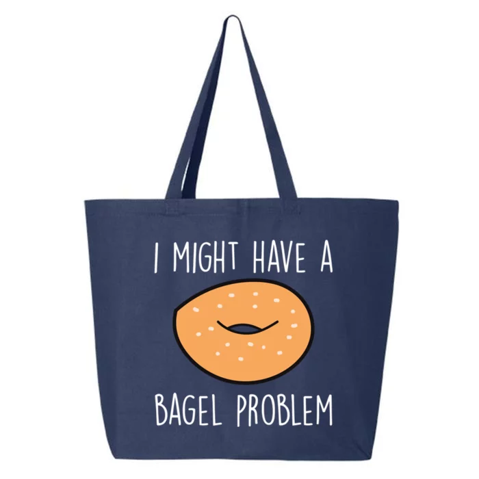 Bagel Problem Saying Bagels Funny Bagel Lover Baking Gift 25L Jumbo Tote