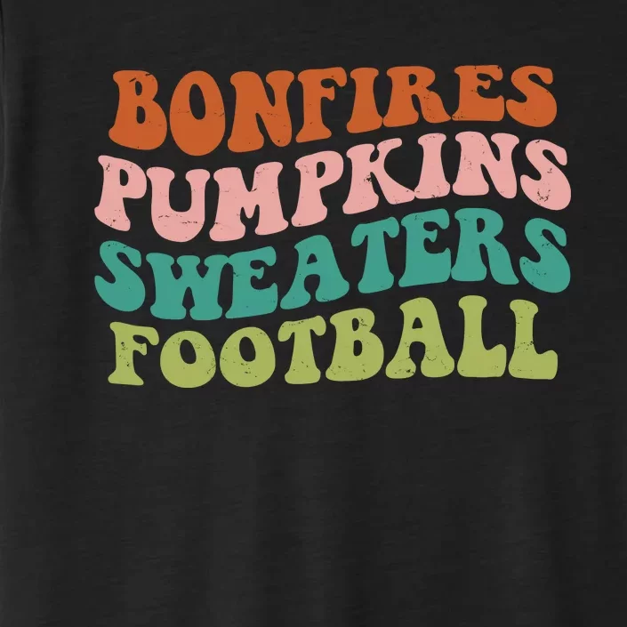 Bonfires Pumpkins Sweaters Football Fall Season ChromaSoft Performance T-Shirt