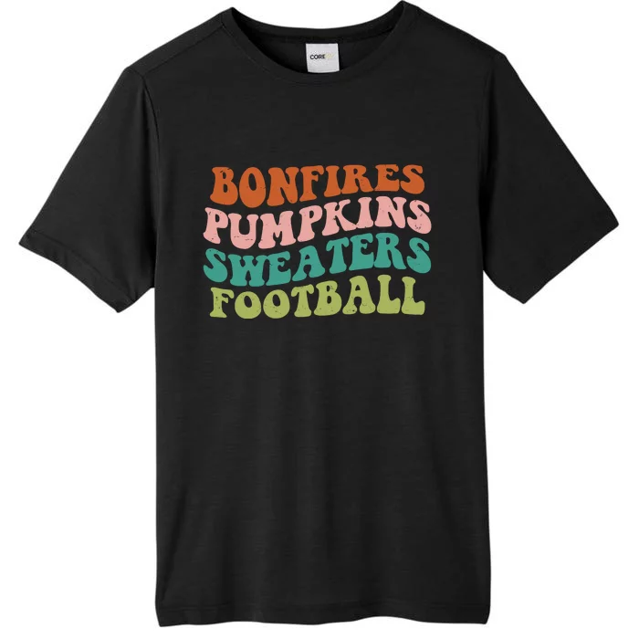 Bonfires Pumpkins Sweaters Football Fall Season ChromaSoft Performance T-Shirt