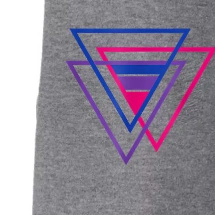 Bi Pride Triangle Shirt, BiSexual Pride Gift, Bi Flag Tee Doggie 3-End Fleece Hoodie