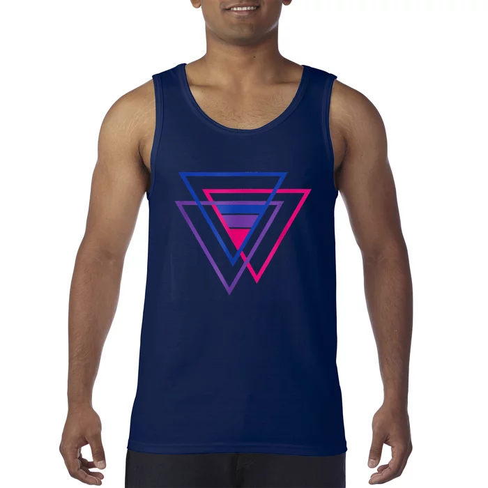 Bi Pride Triangle Shirt, BiSexual Pride Gift, Bi Flag Tee Tank Top