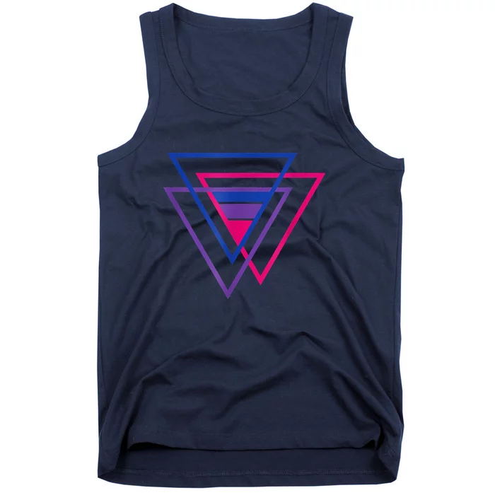 Bi Pride Triangle Shirt, BiSexual Pride Gift, Bi Flag Tee Tank Top