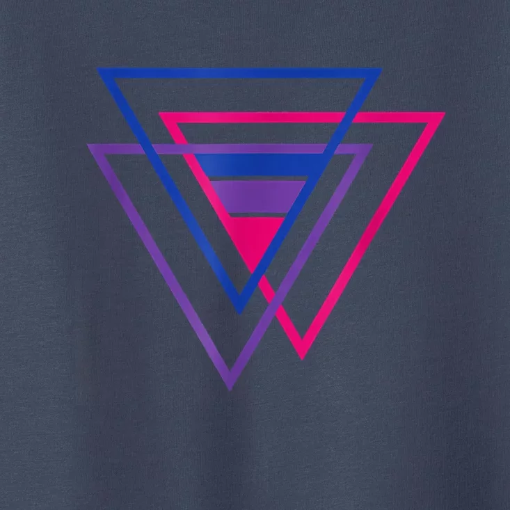 Bi Pride Triangle Shirt, BiSexual Pride Gift, Bi Flag Tee Toddler T-Shirt