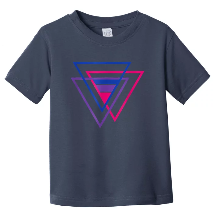 Bi Pride Triangle Shirt, BiSexual Pride Gift, Bi Flag Tee Toddler T-Shirt