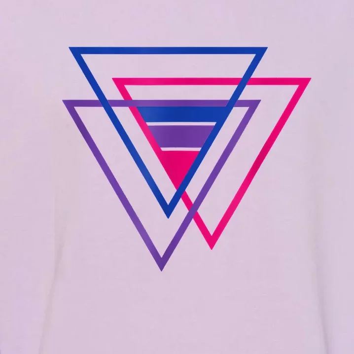 Bi Pride Triangle Shirt, BiSexual Pride Gift, Bi Flag Tee Garment-Dyed Sweatshirt