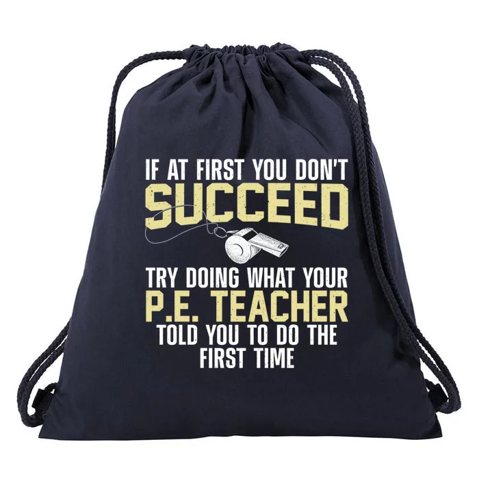 Best Pe Teacher Art Physical Education Teacher Gift Drawstring Bag