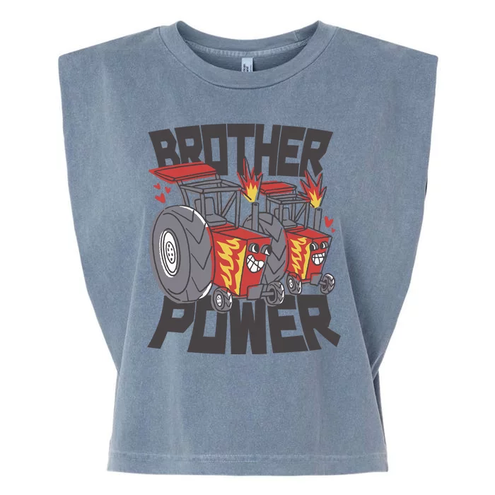 Brother Power Tractor Garment-Dyed Women's Muscle Tee