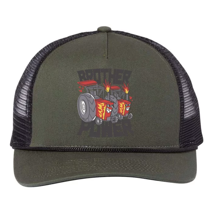 Brother Power Tractor Retro Rope Trucker Hat Cap