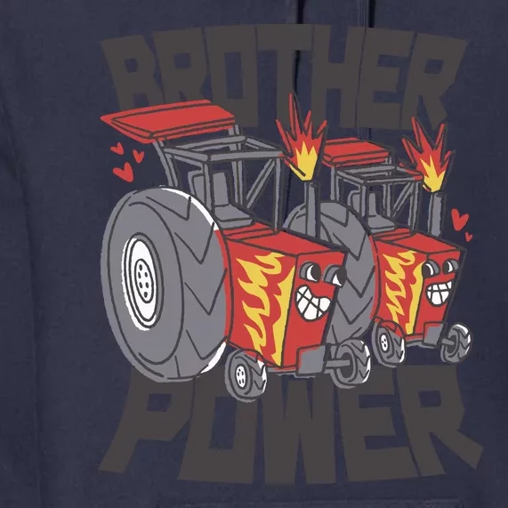 Brother Power Tractor Premium Hoodie