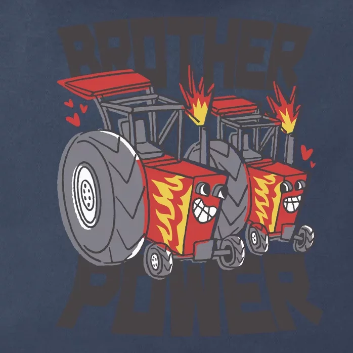 Brother Power Tractor Zip Tote Bag