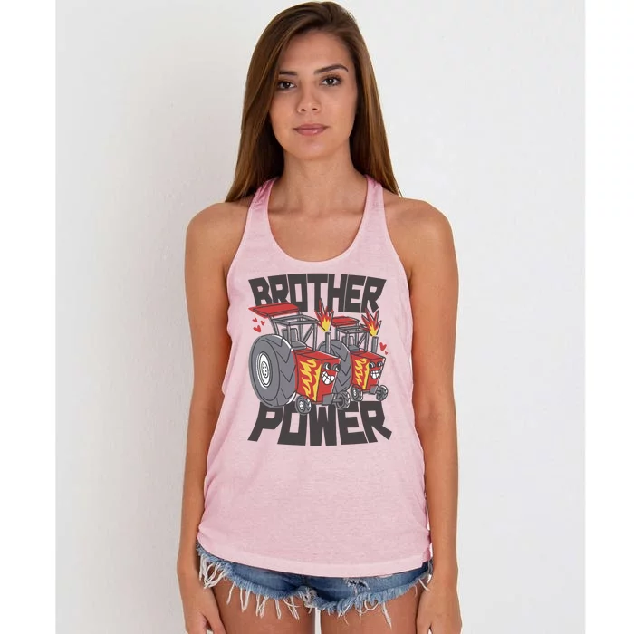 Brother Power Tractor Women's Knotted Racerback Tank