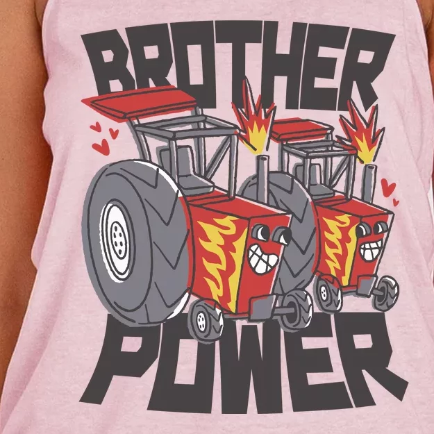 Brother Power Tractor Women's Knotted Racerback Tank