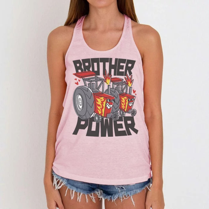 Brother Power Tractor Women's Knotted Racerback Tank