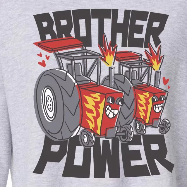 Brother Power Tractor Cropped Pullover Crew