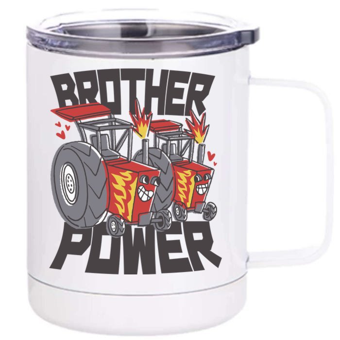 Brother Power Tractor Front & Back 12oz Stainless Steel Tumbler Cup